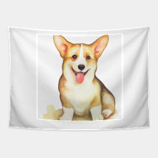 cute corgi puppy 5 Tapestry