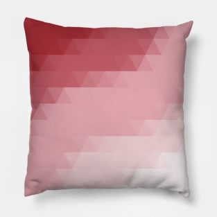 Mosaic of Dark To Light Pink Stripes Pillow