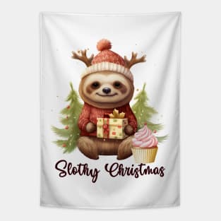 Slothy Christmas Tapestry