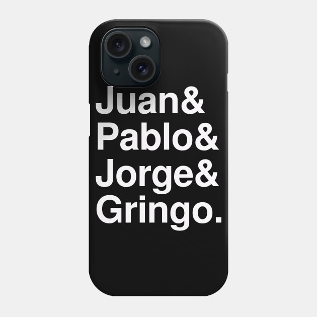 Four Fab Mexicans Phone Case by chateauteabag