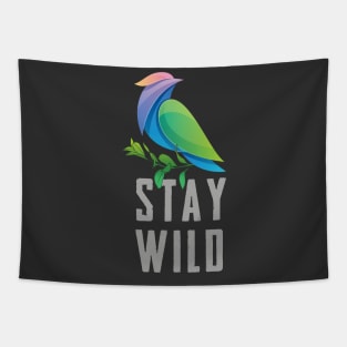 Stay Wild Environmental Shirt Tapestry