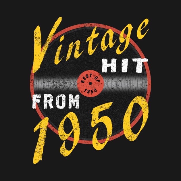 Vintage Hit From 1950 Cool 70th Birthday Gift by FrontalLobe