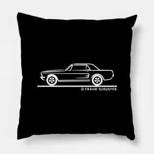 1967 Mustang Hardtop Coupe Pillow