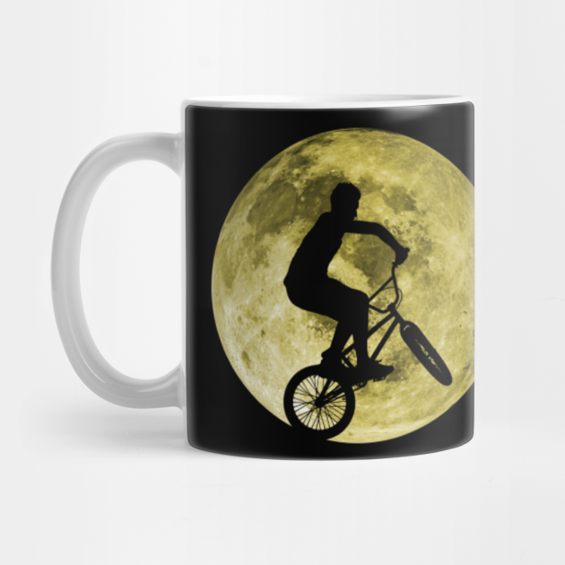 BMX Cycling Full Moon Downhill - Bmx - Mug | TeePublic