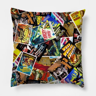 Vintage Movie Poster Collage #2 Pillow