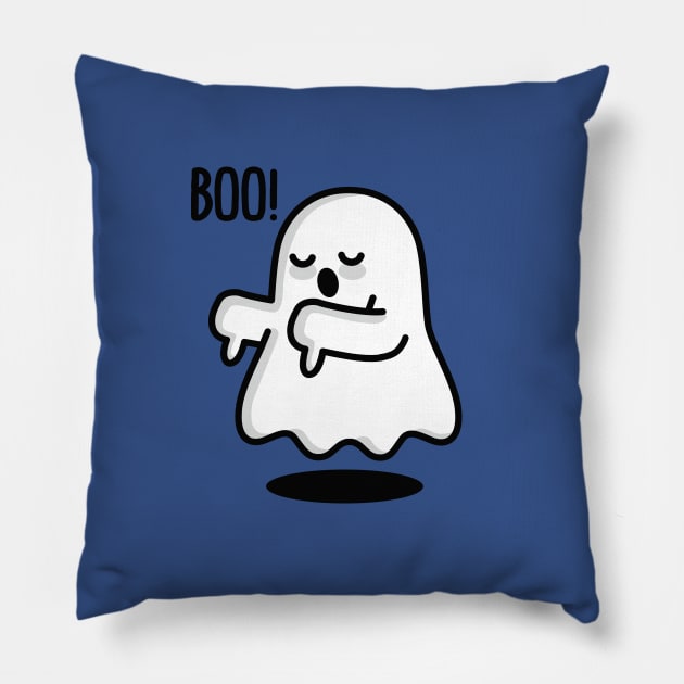 Boo! Ghost Pillow by LaundryFactory