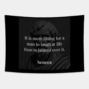 Seneca's View: Choosing Laughter Amid Life's Challenges Tapestry