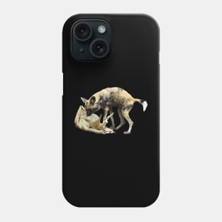 African Painted Wolf aka African Painted Dog Phone Case
