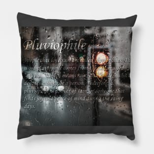 Pluviophile ( For those who love the rain ) | "Urban Dictionary" Definition Pillow