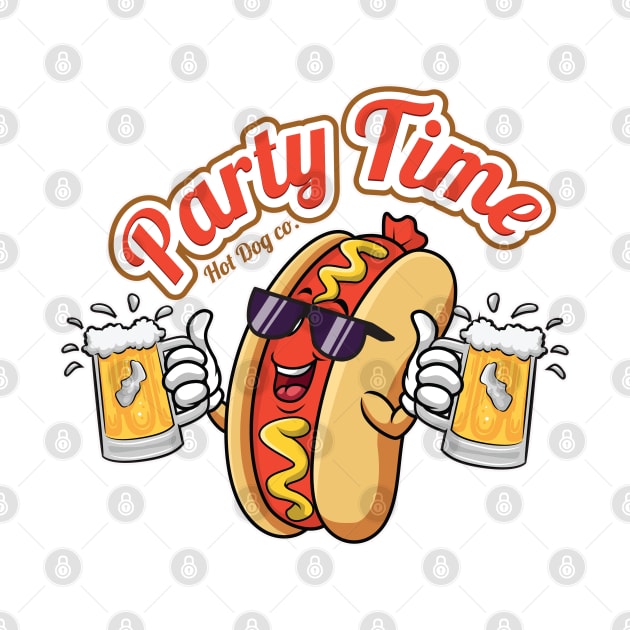 Party Time Hot Dog by theteerex