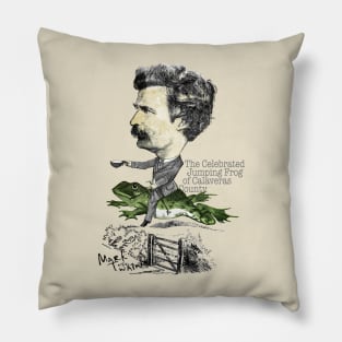 The Celebrated Jumping Frog - Mark Twain Pillow