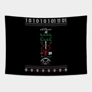 Ugly Arecibo Message Christmas Alien Astronomy Space Gift Tapestry