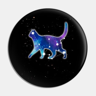 Aquarius Zodiac Sign Astrology Constellation Cat Lover Pet T-Shirt Pin