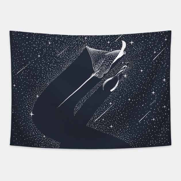 Star Collector and Diver Tapestry by Aliriza