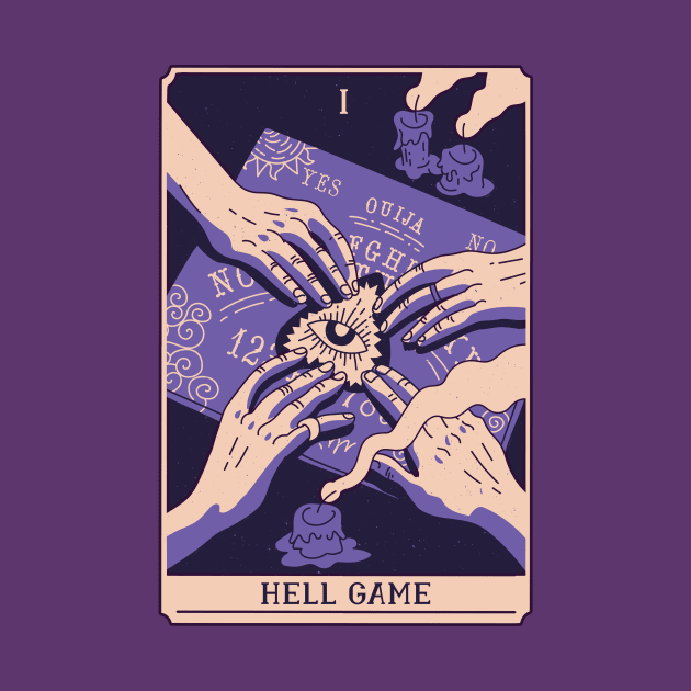 Spooky Tarot Card: The Hell Game by SLAG_Creative