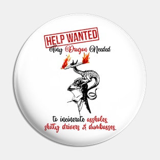 TinyDragonWanted Pin