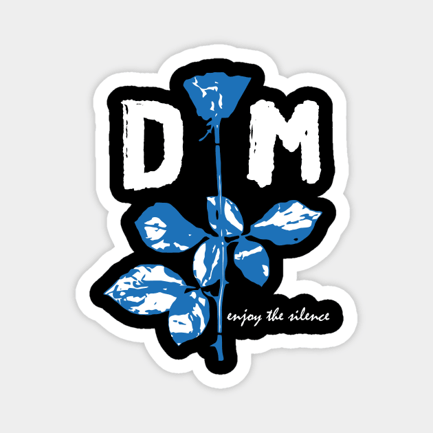 Devotee Rose - Blue & White Magnet by GermanStreetwear