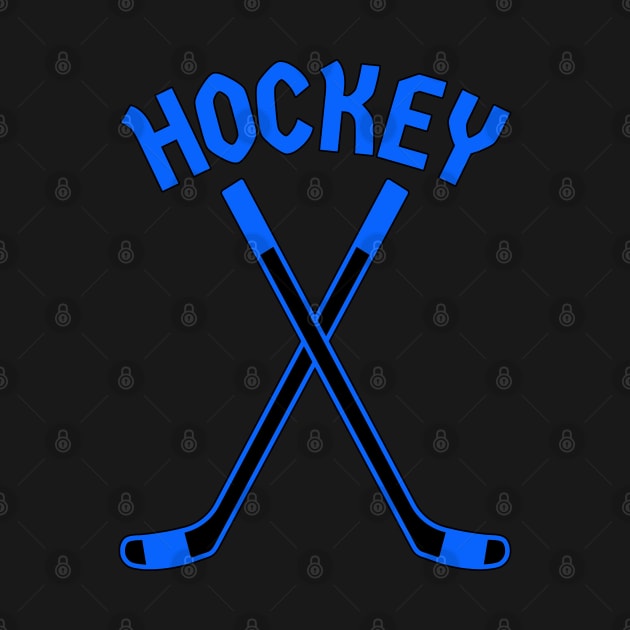 HOCKEY CROSSED STICKS LOGO by HOCKEYBUBBLE