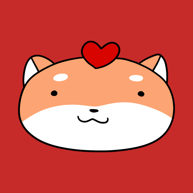 Heart Face Shiba by saradaboru