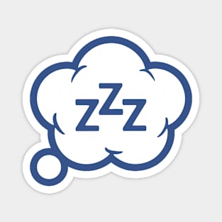 Sleep Cloud Symbol Illustration Magnet