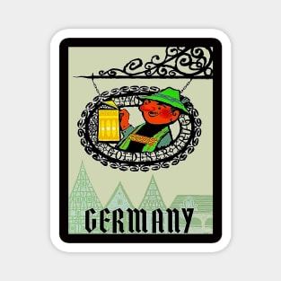 Germany Abstract Oktoberfest Travel and Tourism Advertising Print Magnet