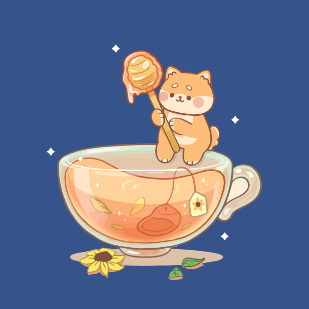 Shiba Honey Tea Cup by blankle