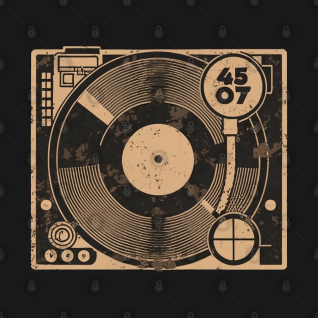 45 Record Adapter (Distressed) by Aldrvnd