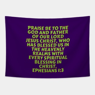 Bible Verse Ephesians 1:3 Tapestry