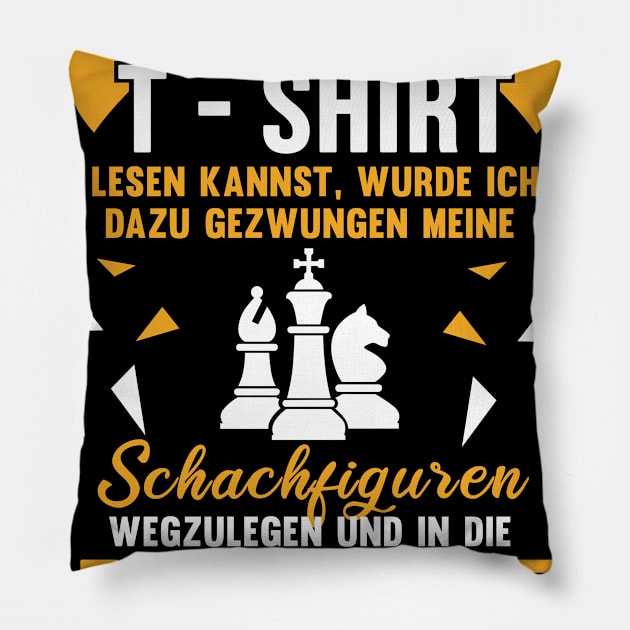 Chess player shirt Pillow by ErdnussbutterToast