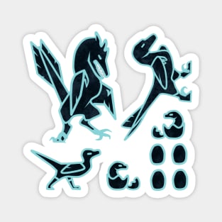 Raptor Family: Sticker Sheet Magnet