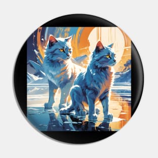 Ice Cats Pin