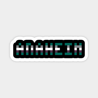 Pixel Hockey City Anaheim 2018 3rd Jersey Magnet