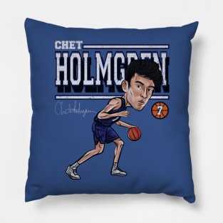 Chet Holmgren Oklahoma City Cartoon Pillow