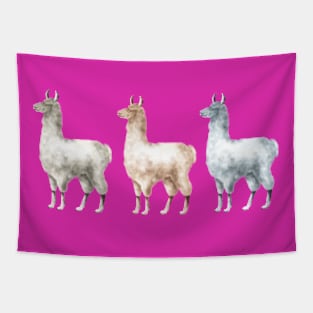 Three Llama Tapestry