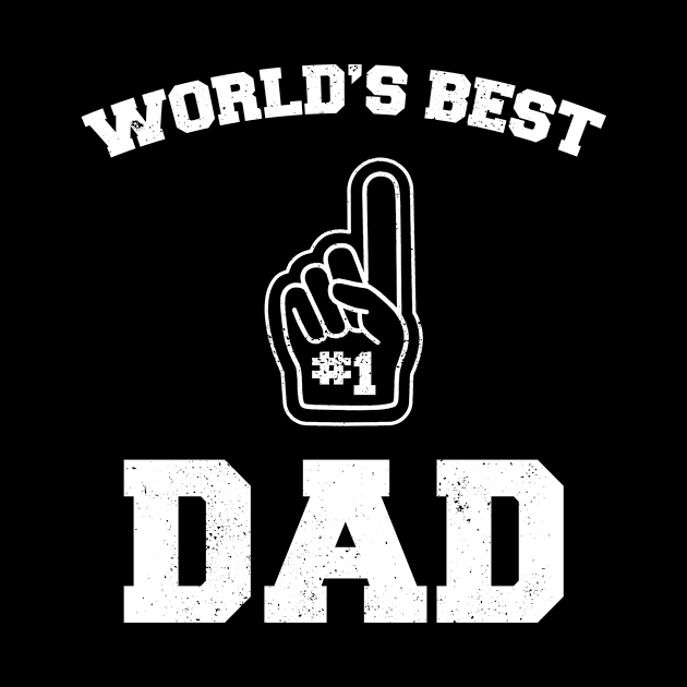 World's Best Dad Father's Day Daddy Sport Distressed by charlescheshire