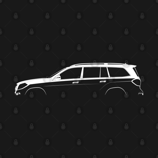 Mercedes-Benz GL-Class (X166) Silhouette by Car-Silhouettes