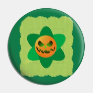 flowers pumpkin Halloween design 2023 Pin