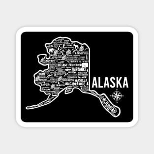 Alaska Map Magnet