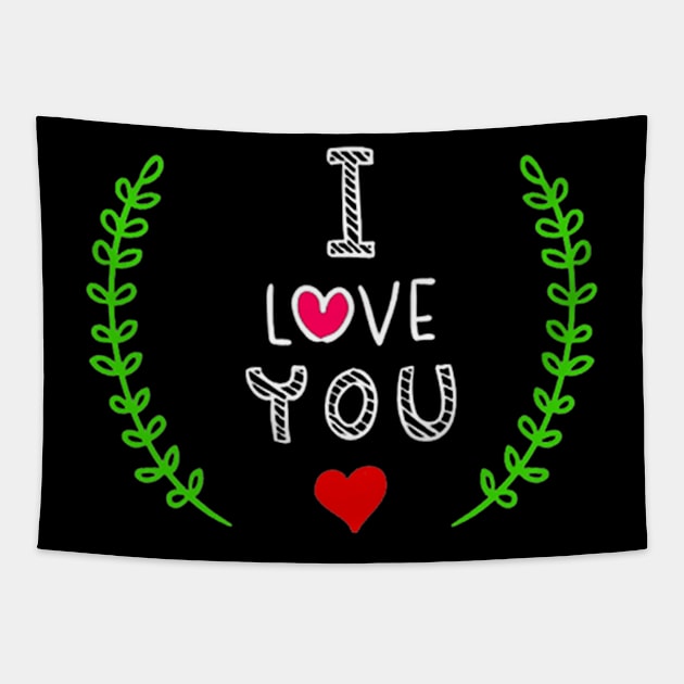 I Love you Tapestry by richercollections