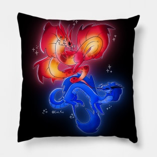 Livs hot and cold dragon pair Pillow