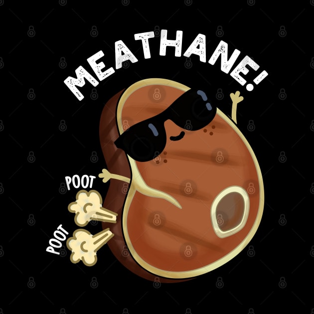 Methane Cute Farting Meat Pun by punnybone