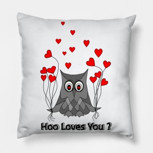 VALENTINES Day Owl Pillow