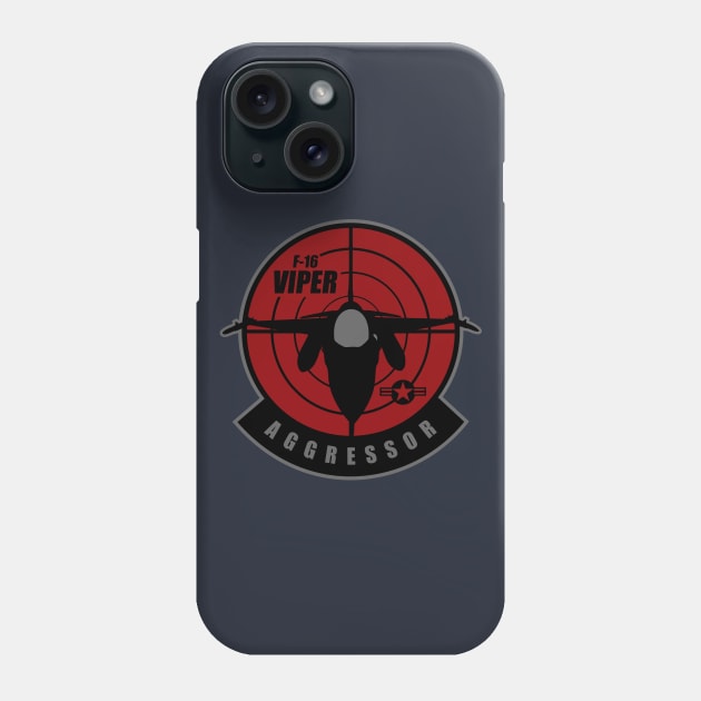 F-16 Aggressor Patch Phone Case by TCP