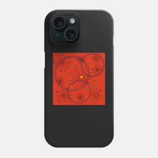 retro 1950s atomic pattern Phone Case