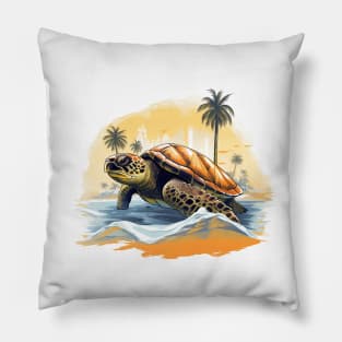 Green Sea Turtle Pillow