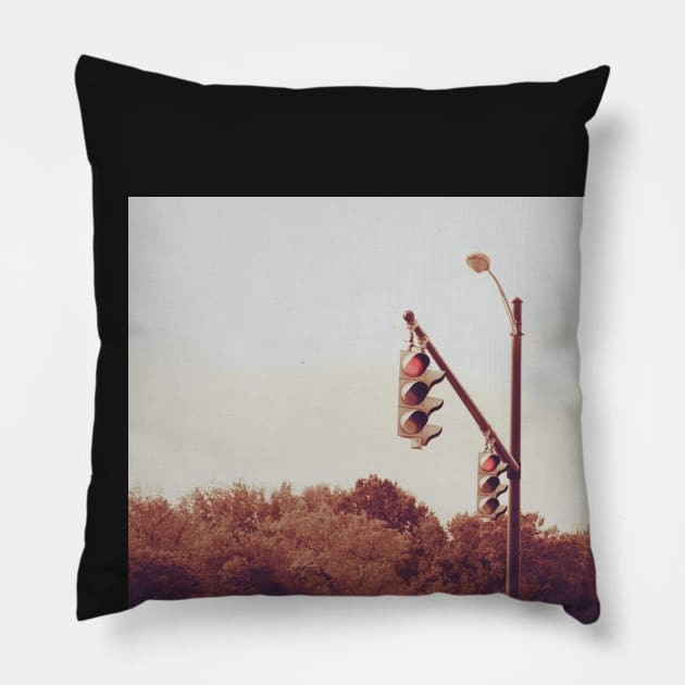 Traffic Light Pillow by non-existent