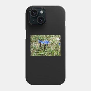 Spring Gentian in the Burren, Co. Clare, Ireland Phone Case