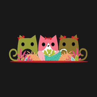 Three Cutie Kittens T-Shirt