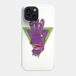 THREE FINGER MONSTER TASTY TREATS DESIGN T-shirt STICKERS CASES MUGS WALL ART NOTEBOOKS PILLOWS TOTES TAPESTRIES PINS MAGNETS MASKS T-Shirt Phone Case