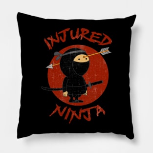 Injured Ninja – Cute Ninja with Arrow Pillow